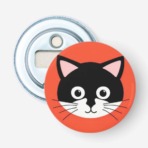 Décapsuleur Visage de Chat Mignon Illustration Vibrante