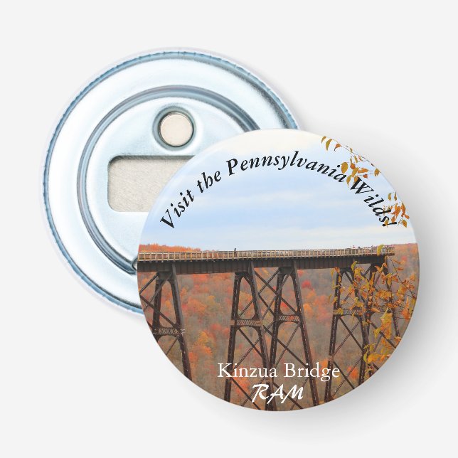 Décapsuleur Visitez PA Wilds pittoresque Souvenir Kinzua Bridg (Devant)