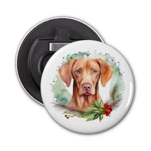 Décapsuleur Vizsla Christmas Wreath Festive Pup