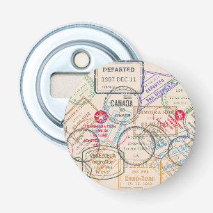 Décapsuleur Voyage de timbres de passeport