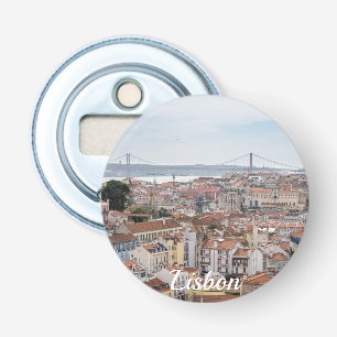 Décapsuleur Vue sur la vieille ville de Lisbonne et le pont du