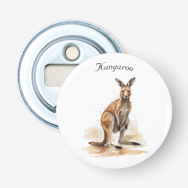 Décapsuleur Wanderer extérieur : aquarelle Kangaroo personnali (Devant)