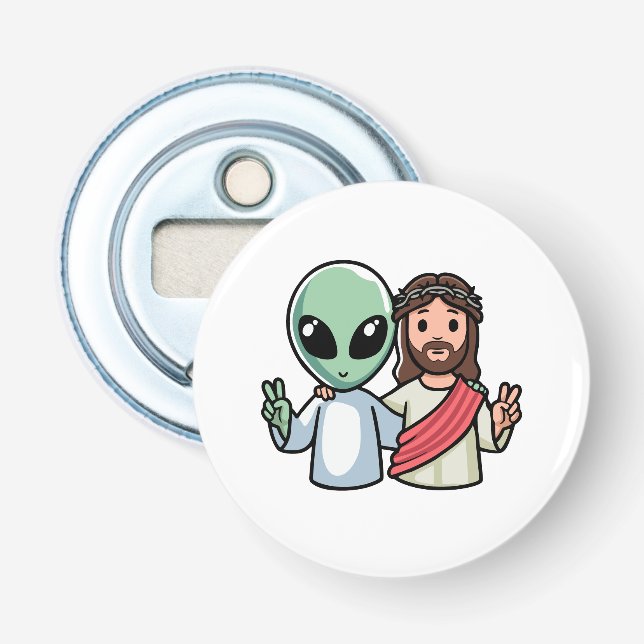 Décapsuleur We come in peace (Devant)