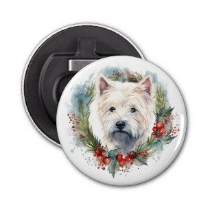 Décapsuleur West Highland White Terrier Wire de Noël