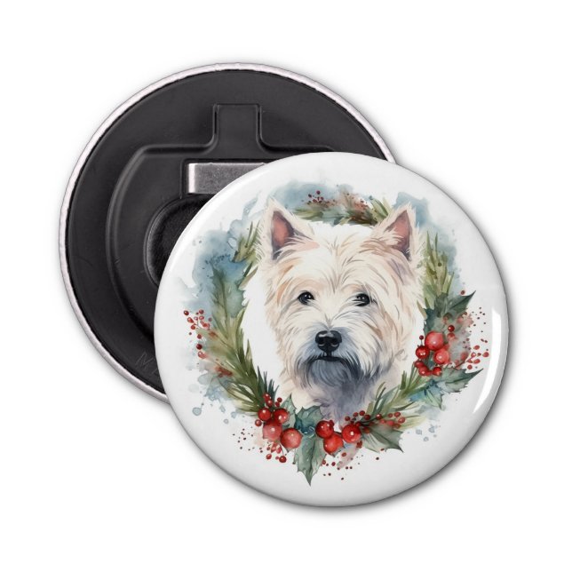 Décapsuleur West Highland White Terrier Wire de Noël (Devant)