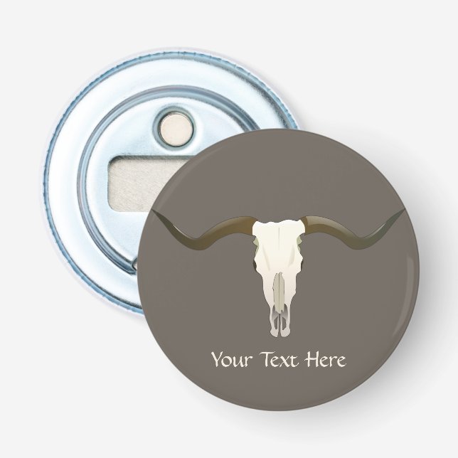 Décapsuleur Western Longhorn Custom (Devant)