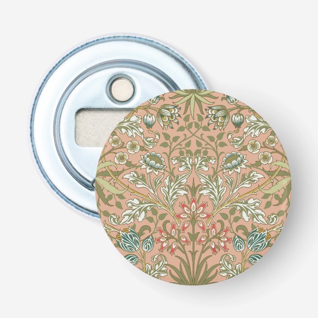 Décapsuleur William Morris Hyacinth Flower Rose Art (Devant)