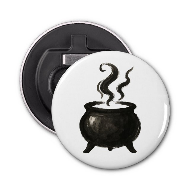 Décapsuleur Witch’s Brew – Minimalist Halloween Cauldron on  (Devant)