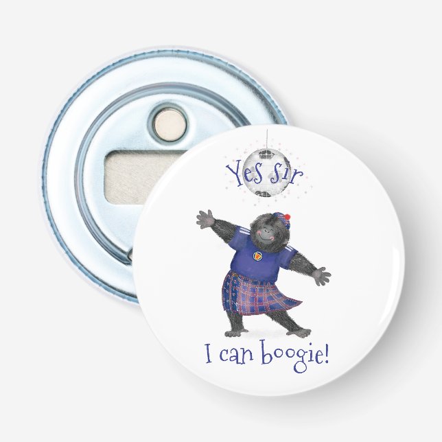 Décapsuleur Yes sir I can boogie gorilla bottle opener (Devant)
