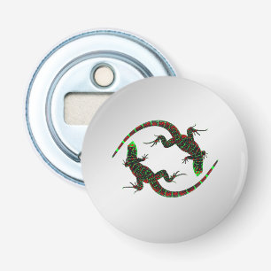 Décapsuleur Yin Yang Lizards Argent