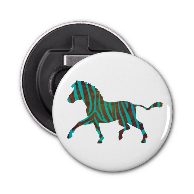 Décapsuleur Zebra Black et Green Print (Devant)