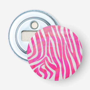 Décapsuleur Zebra Hot Pink et White Print