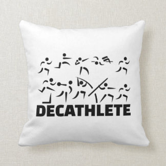 Decathlete Throw Pillow
