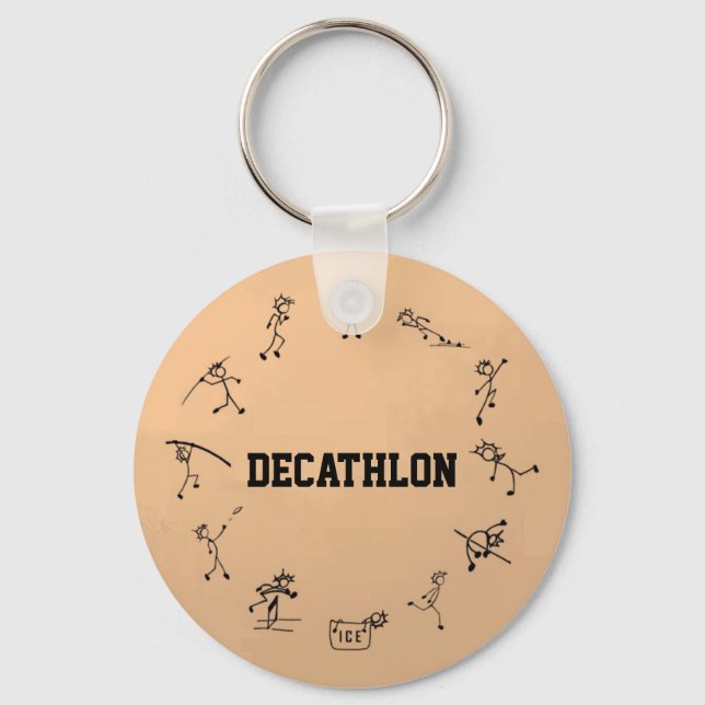 Decathlon Stickman Track and Field Athletics Keychain (Front)