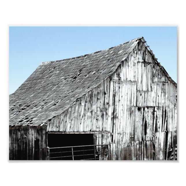 Decayed Barn Photo Print (Front)