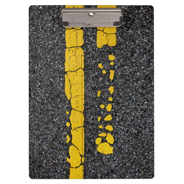 Decayed Double Yellow Line Clipboard (Front)