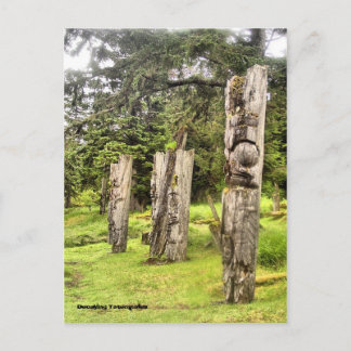 Decaying Totempoles Postcard