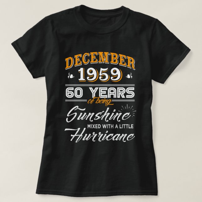 December 1959 Shirt 60th Anniversary Gifts (Design Front)