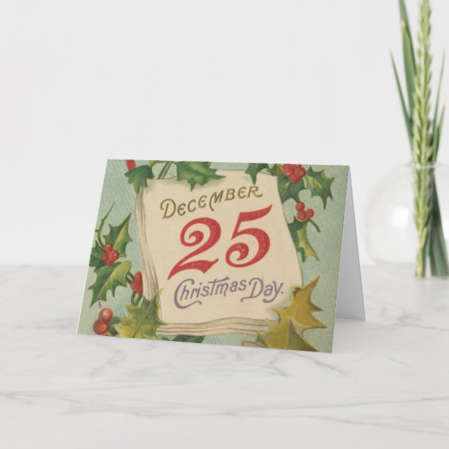 December 25th Christmas Day Holiday Card (Front)