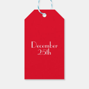 December 25th Gift Tags
