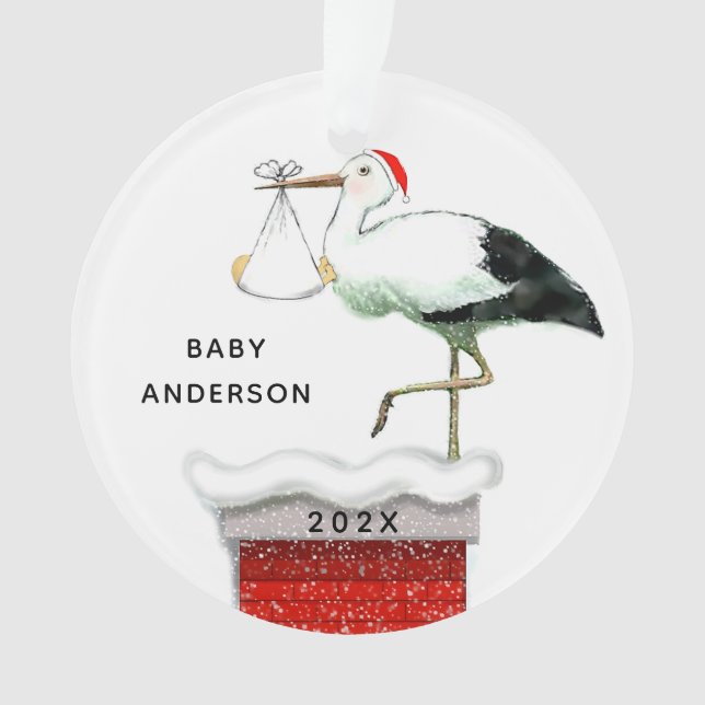 December Baby Keepsake Ornament (Front)