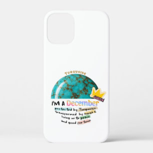 December Birthstone Turquoise Graphic iPhone 12 Mini Case