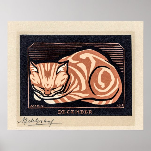 December Cat - Julie de Graag Poster (Front)