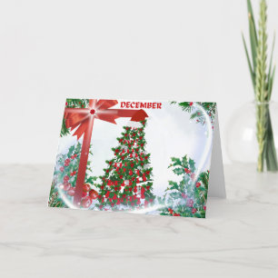 December Christmas Greeting Card