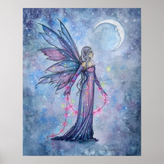 December Moon Fairy Poster by Molly Harrison