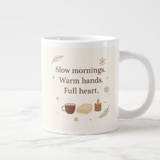 December Mornings | Slow Mornings. Warm Hands. Large Coffee Mug