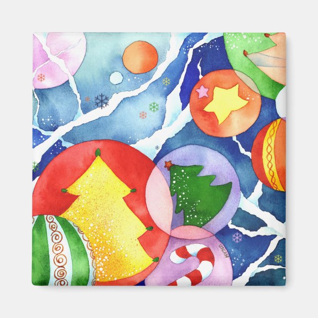 December Ornaments: Christmas Magnet (Front)