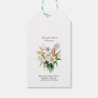 December’s Narcissus Flower with Floral Bird