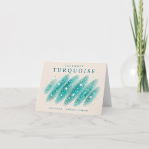 December Turquoise Birthstone Card