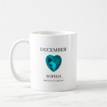 December Turquoise Personalized Birthday