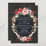 December Winter Wedding Holly Berry Floral Elegant Invitation<br><div class="desc">December Winter Wedding Holly Berry Floral Elegant Invitations.</div>