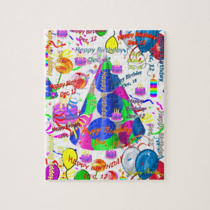 Décembre, 12 Anniversaire Jigsaw Puzzle