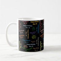 Décembre, 23 Anniversaire Mug