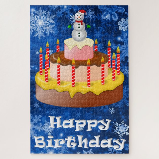 Décembre Anniversaire Puzzle (Vertical)