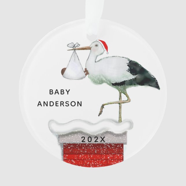 Décembre Baby 2024 Garder l'ornement (devant)