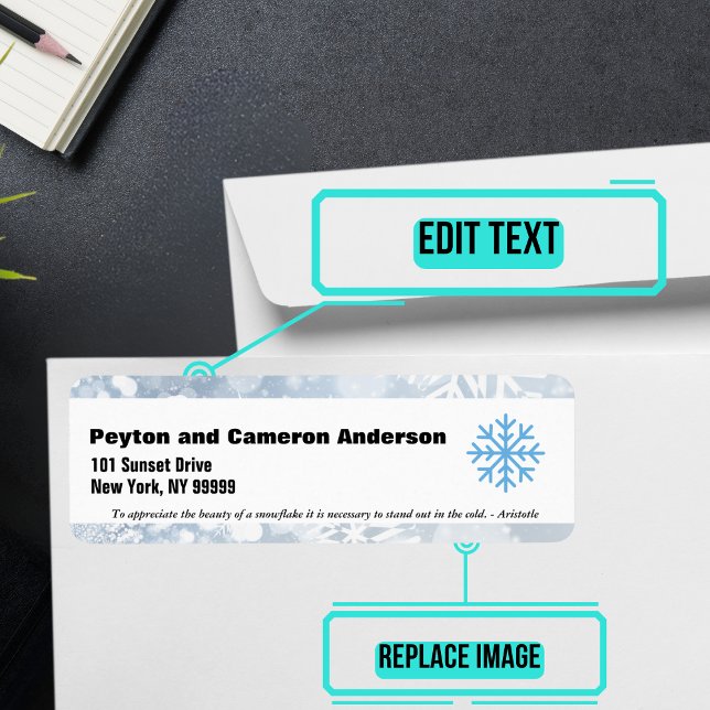 Décembre Thème Personnalisé Adresse de retour (Please enjoy our mailing labels. There is one for every month.)