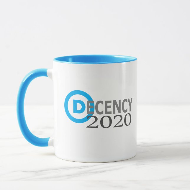 Decency 2020 mug (Left)