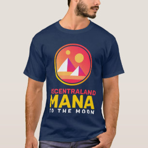 Decentraland MANA to the Moon Crypto Astronaut  T-Shirt