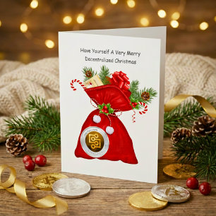 Decentralized Cryptocurrency Christmas Card