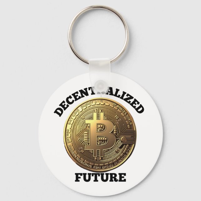 Decentralized Future Bitcoin  Keychain (Front)