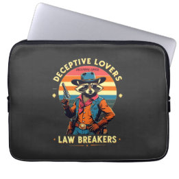 🐾 "Deceptive Lovers, Law Breakers" – Raccoon 🔥🤠 Laptop Sleeve