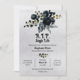 Décès à ma seule vie Bachelorette Invitation