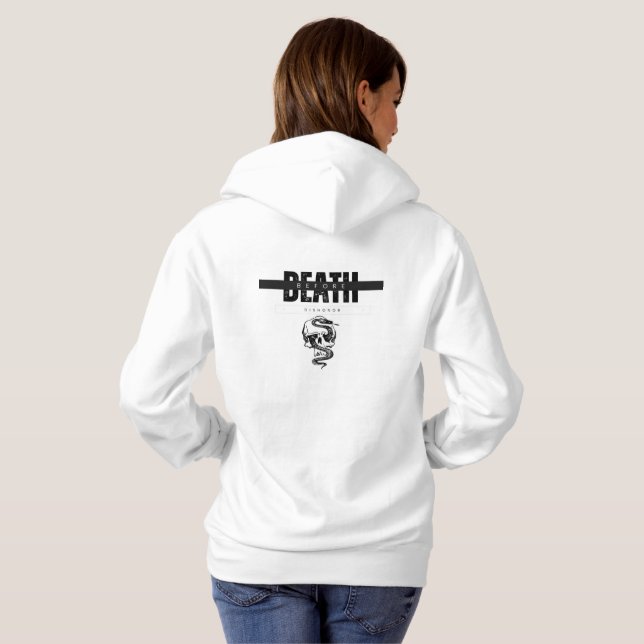 Décès avant le Sweat - shirt à capuche (Dos entier)