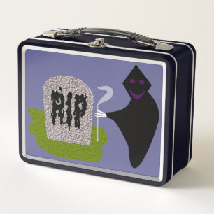 Décès dans le cimetière Halloween Lunchbox métalli