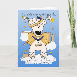 Décès d'un chien carte de sympathie - Perte de chi