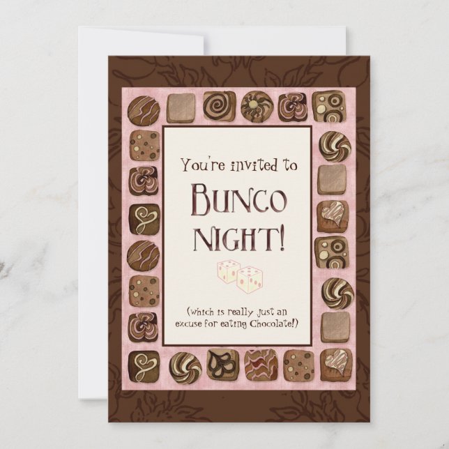 Décès par Invitation à la fête du Bunco au chocola (Devant)